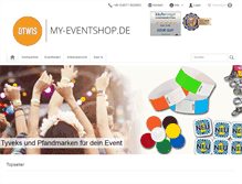 Tablet Screenshot of my-eventshop.de